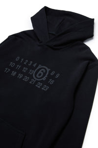 Oversized hoodie dress - Black