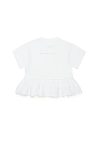 T-shirt à volants - Natural White