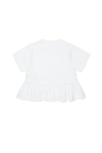 T-shirt à volants - Natural White