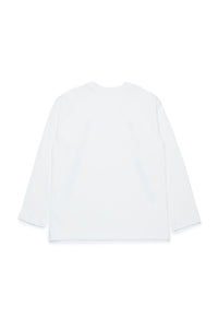 T-shirt à manches longues zippé - Natural White