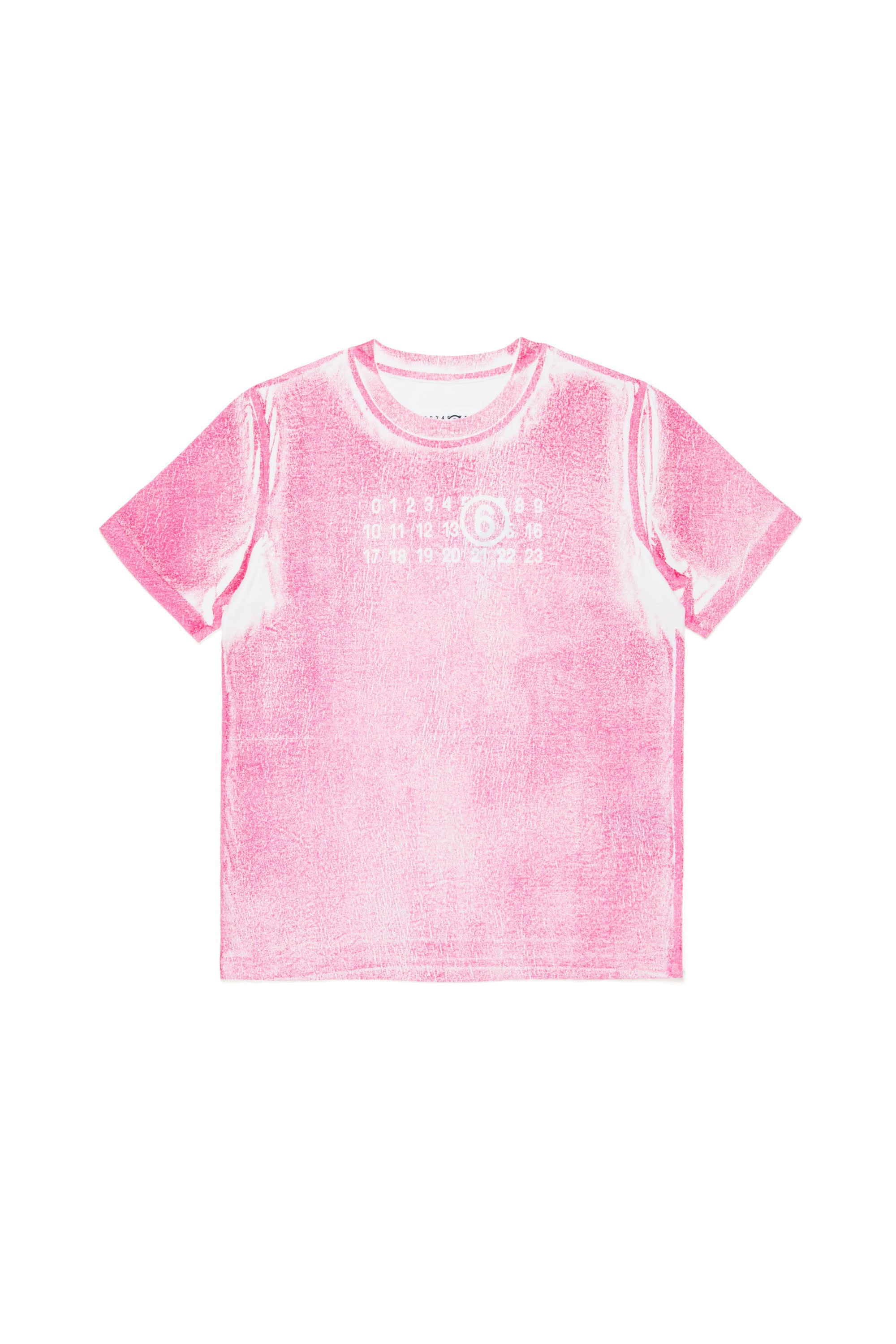 Washed and printed T-shirt - Deep Rose