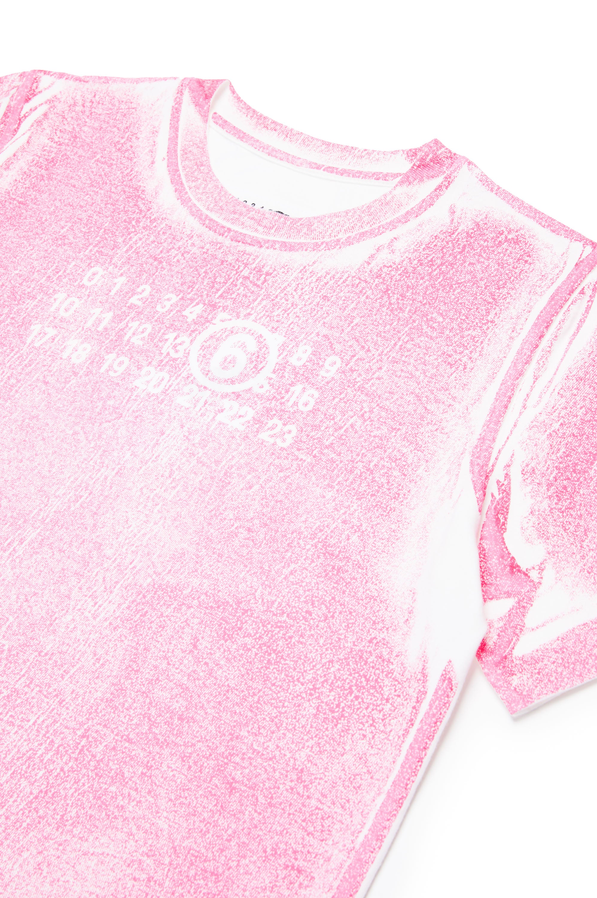 Washed and printed T-shirt - Deep Rose