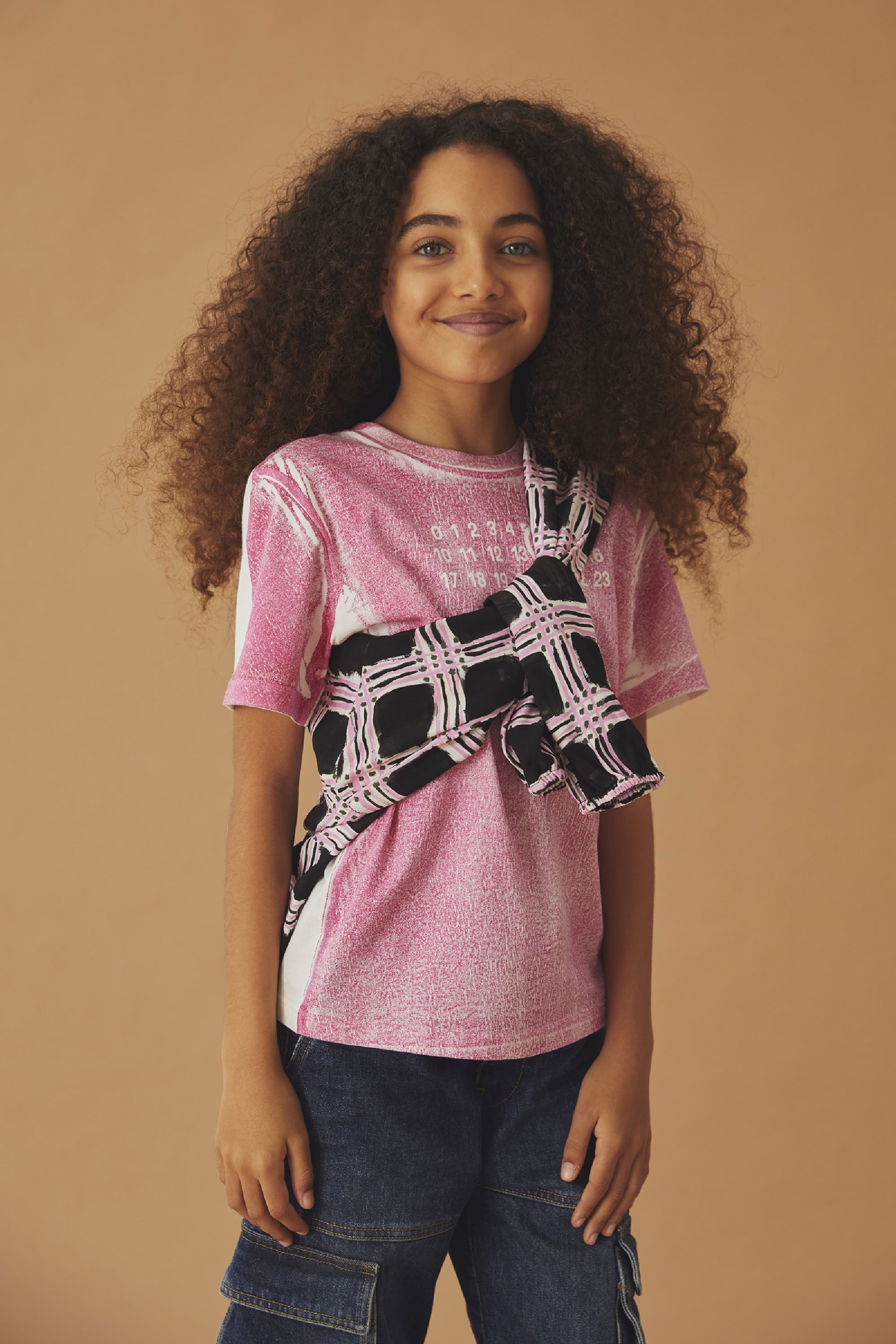 Washed and printed T-shirt - Deep Rose