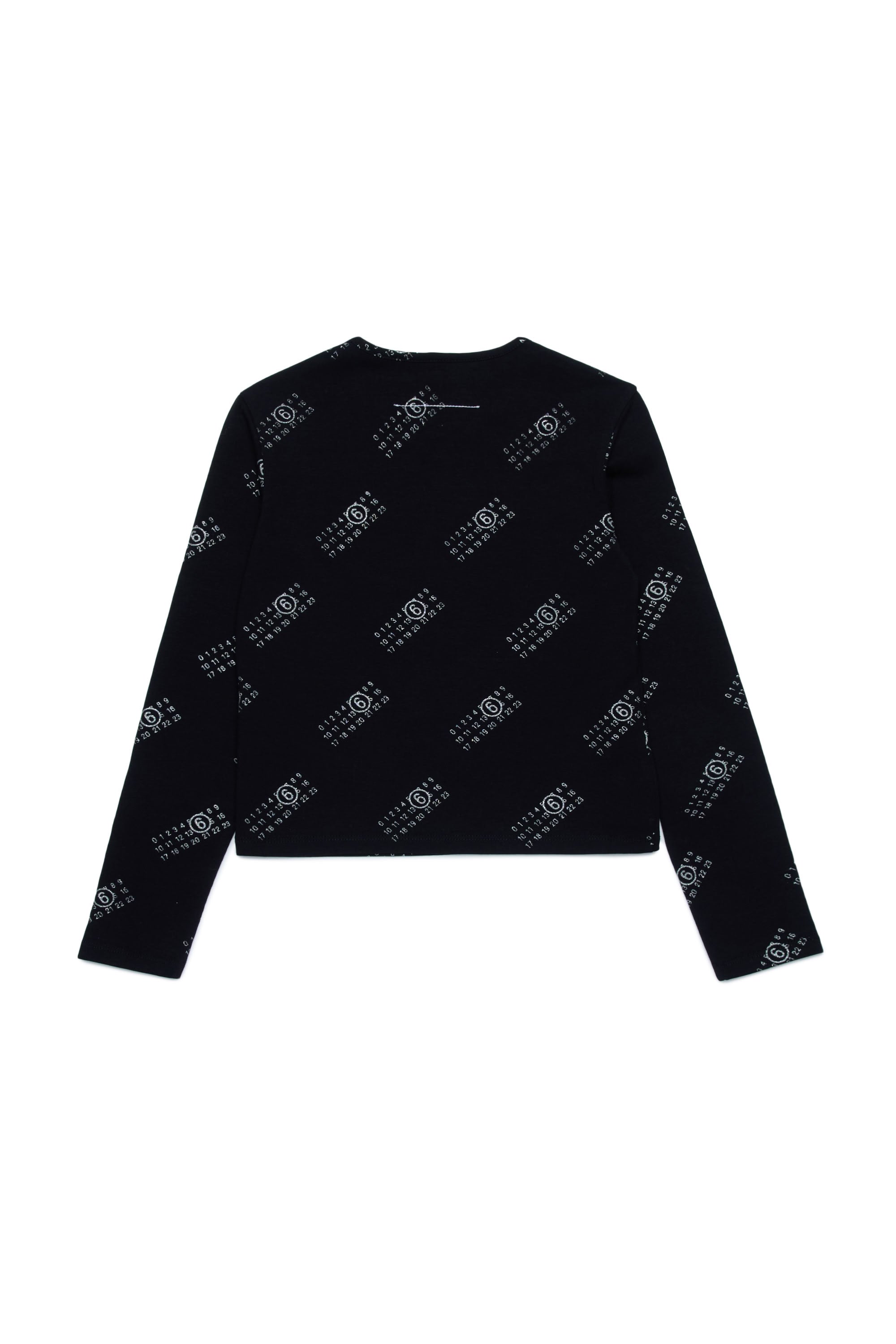 Long-sleeved printed T-shirt - Black