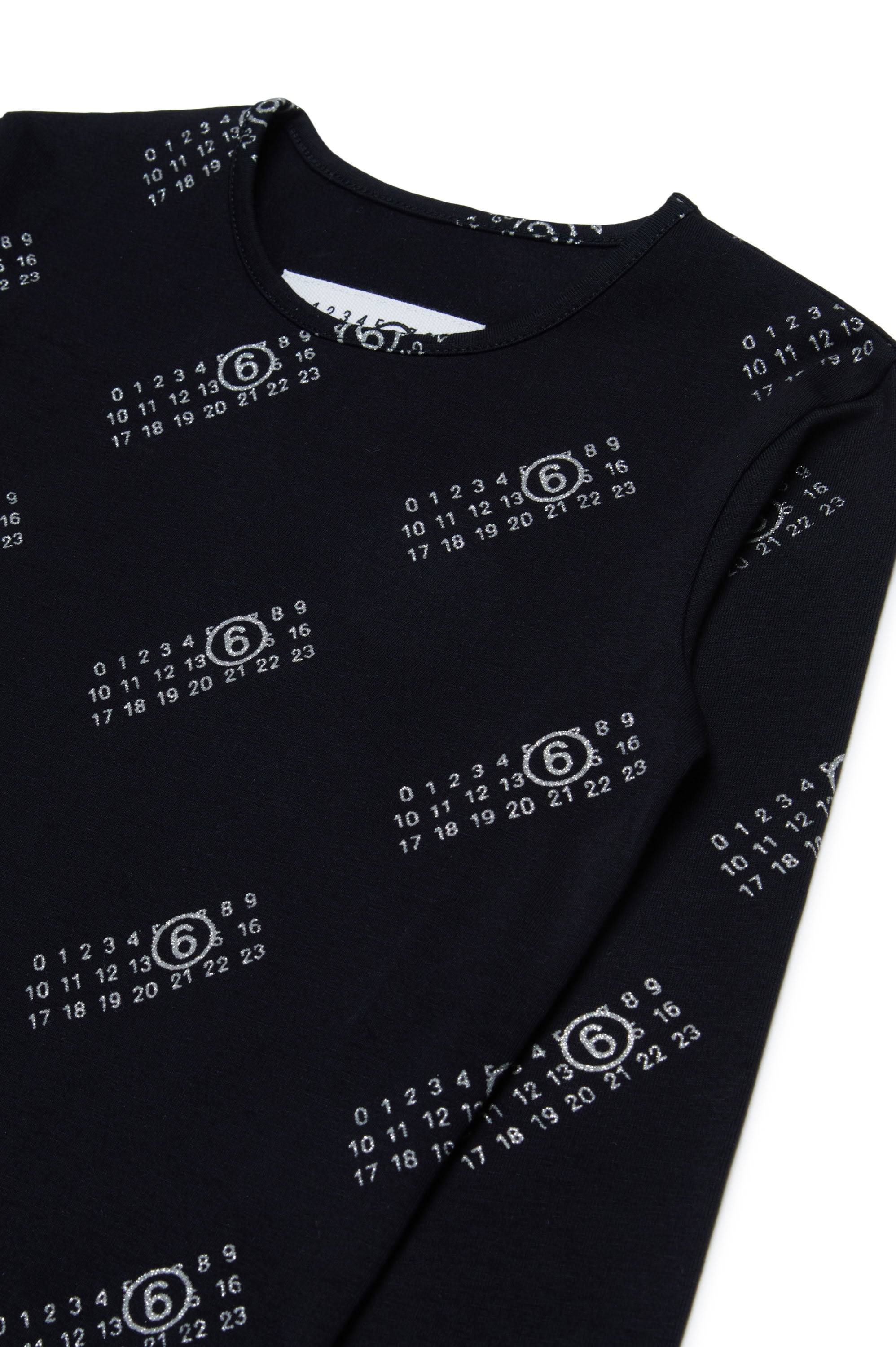 Long-sleeved printed T-shirt - Black