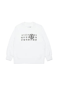 Printed sweatshirt - Natural White