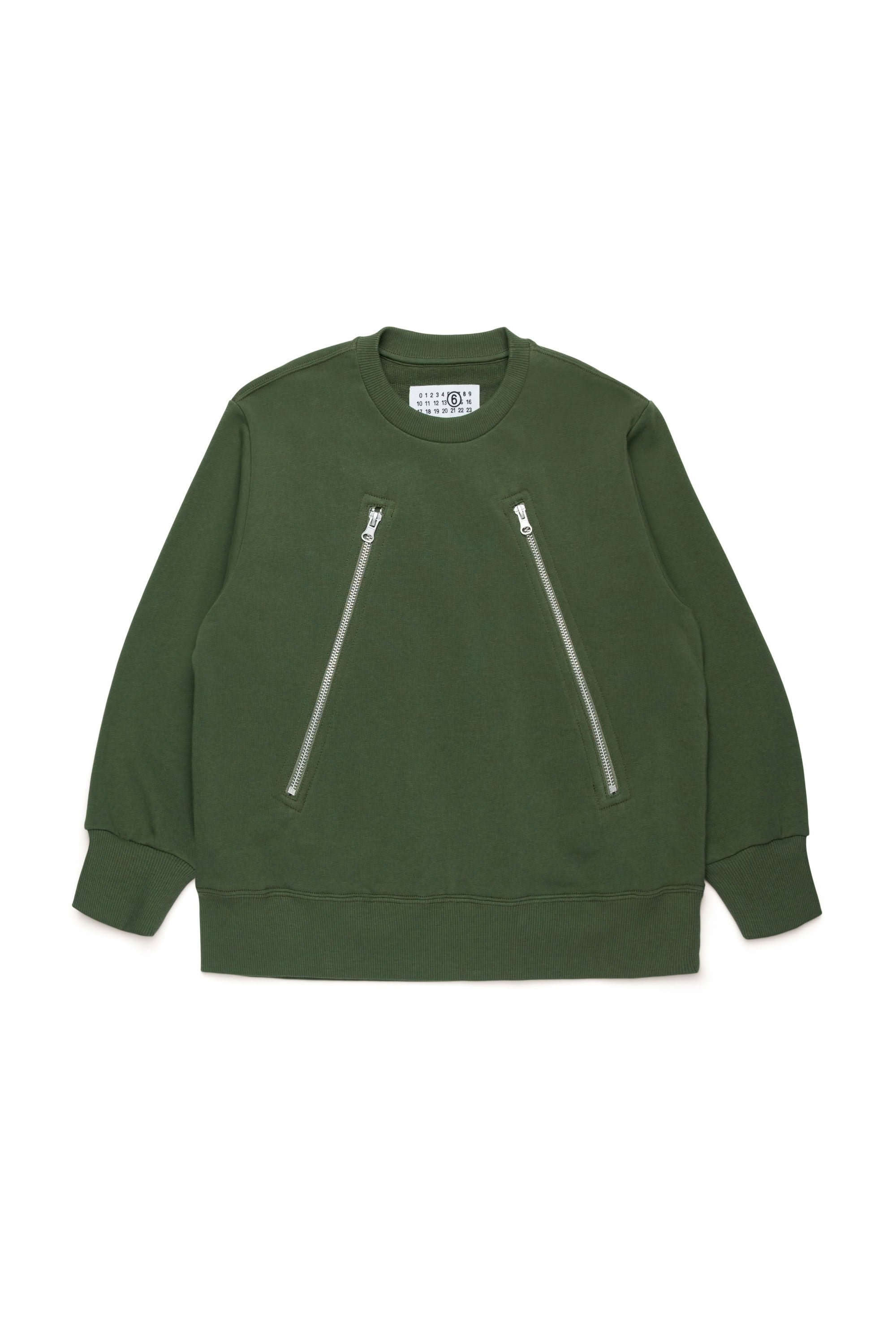 Zip-up sweatshirt - Dark Olive Green