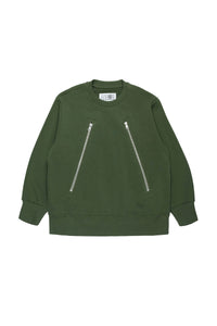 Sweatshirt à zip - Dark Olive Green