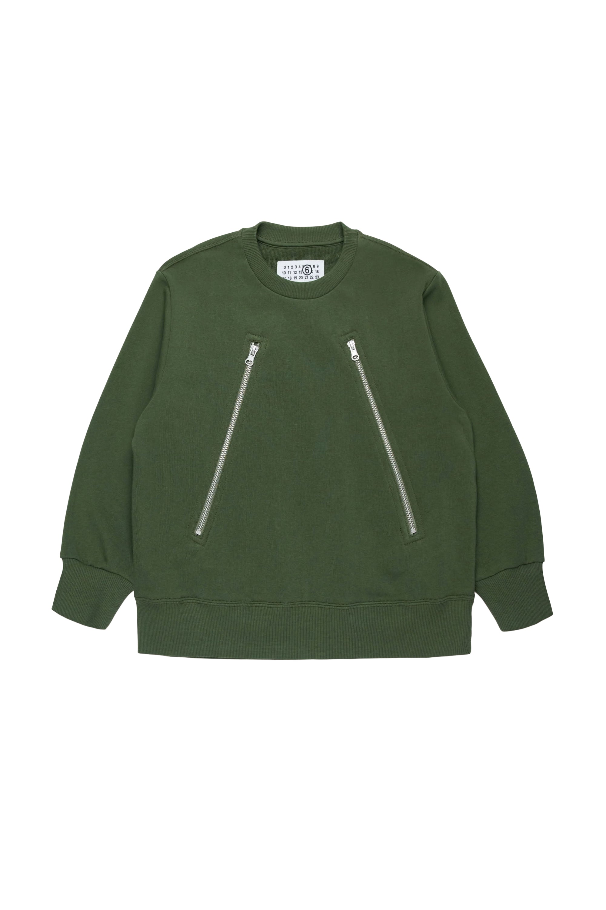 Sweatshirt à zip - Dark Olive Green