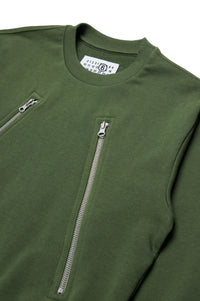 Zip-up sweatshirt - Dark Olive Green
