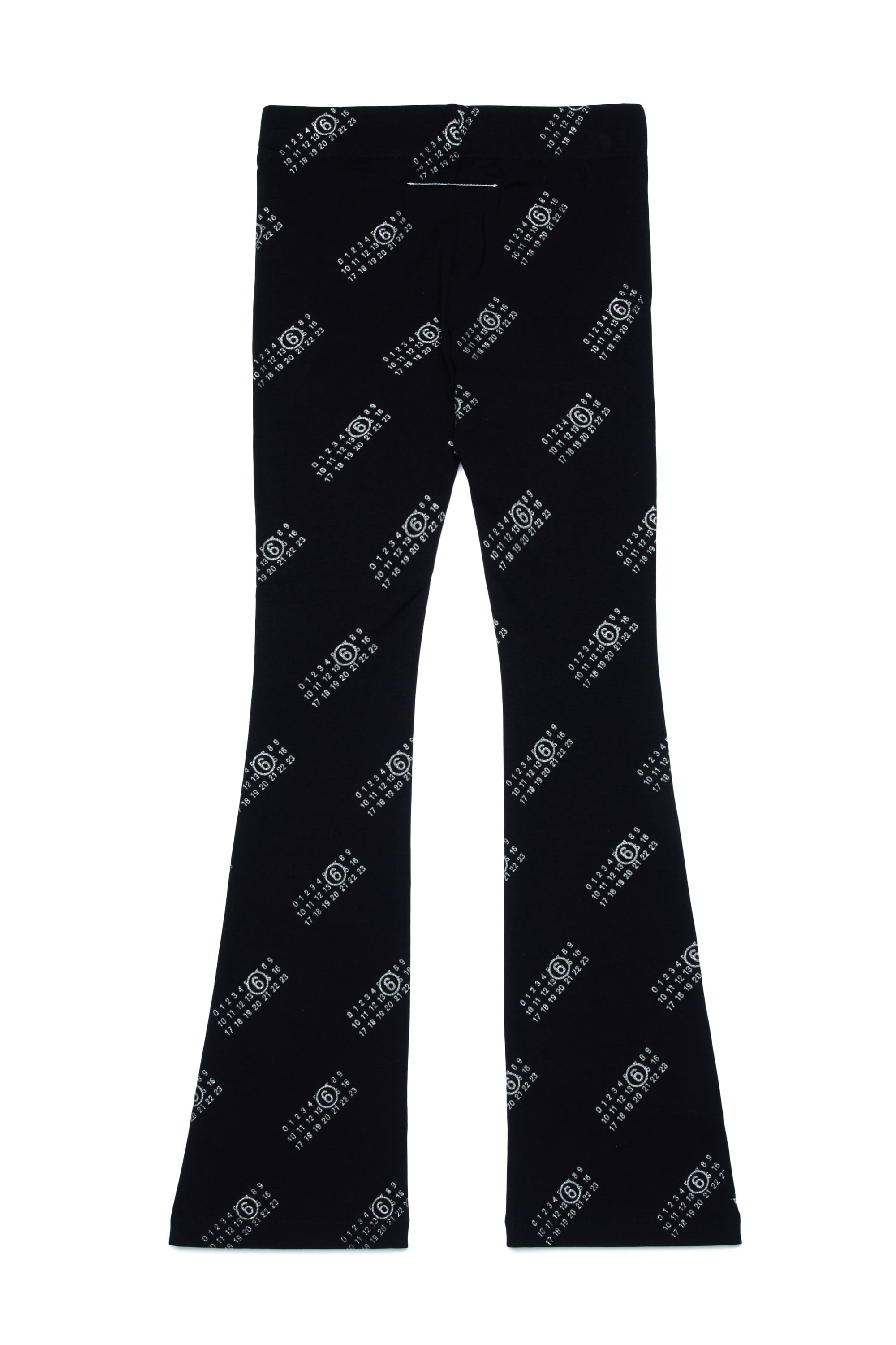 Pantalon évasé et imprimé - Black
