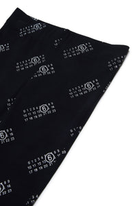Pantalon évasé et imprimé - Black