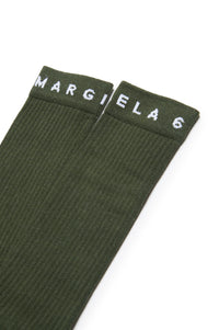 Dark Olive Green Chaussettes - Dark Olive Green