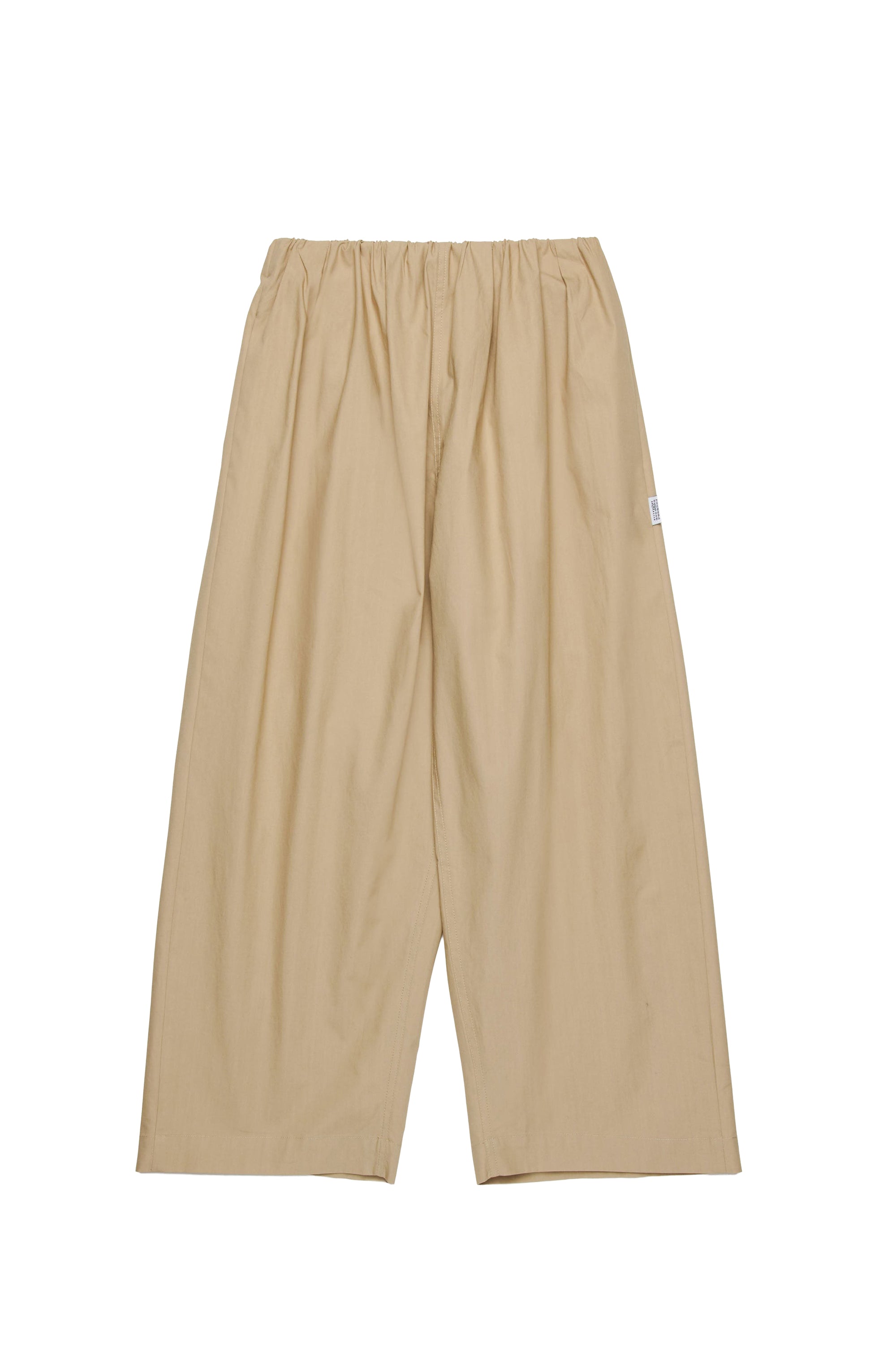 Flared trousers with ruching - Dusty Taupe
