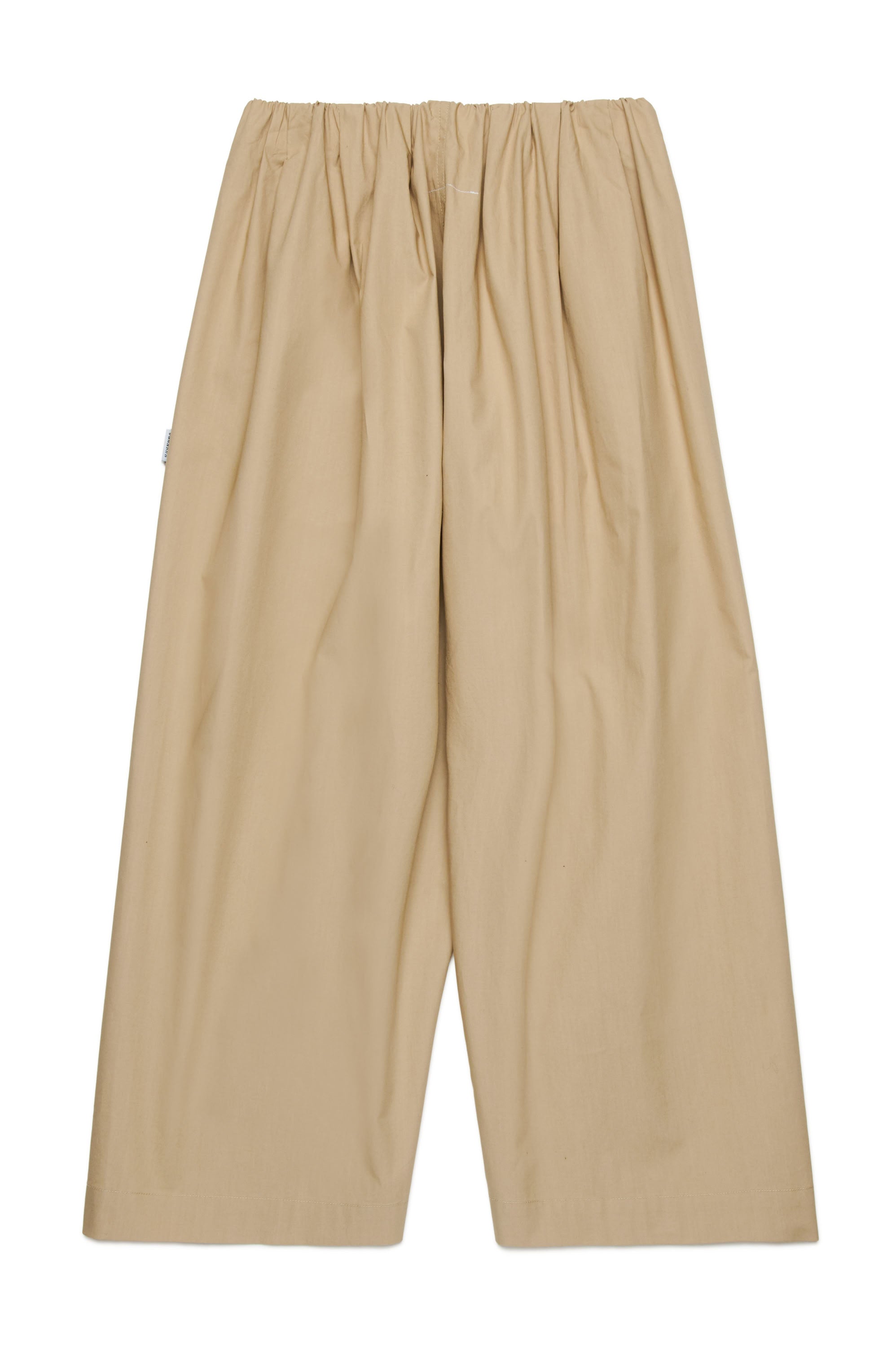 Flared trousers with ruching - Dusty Taupe