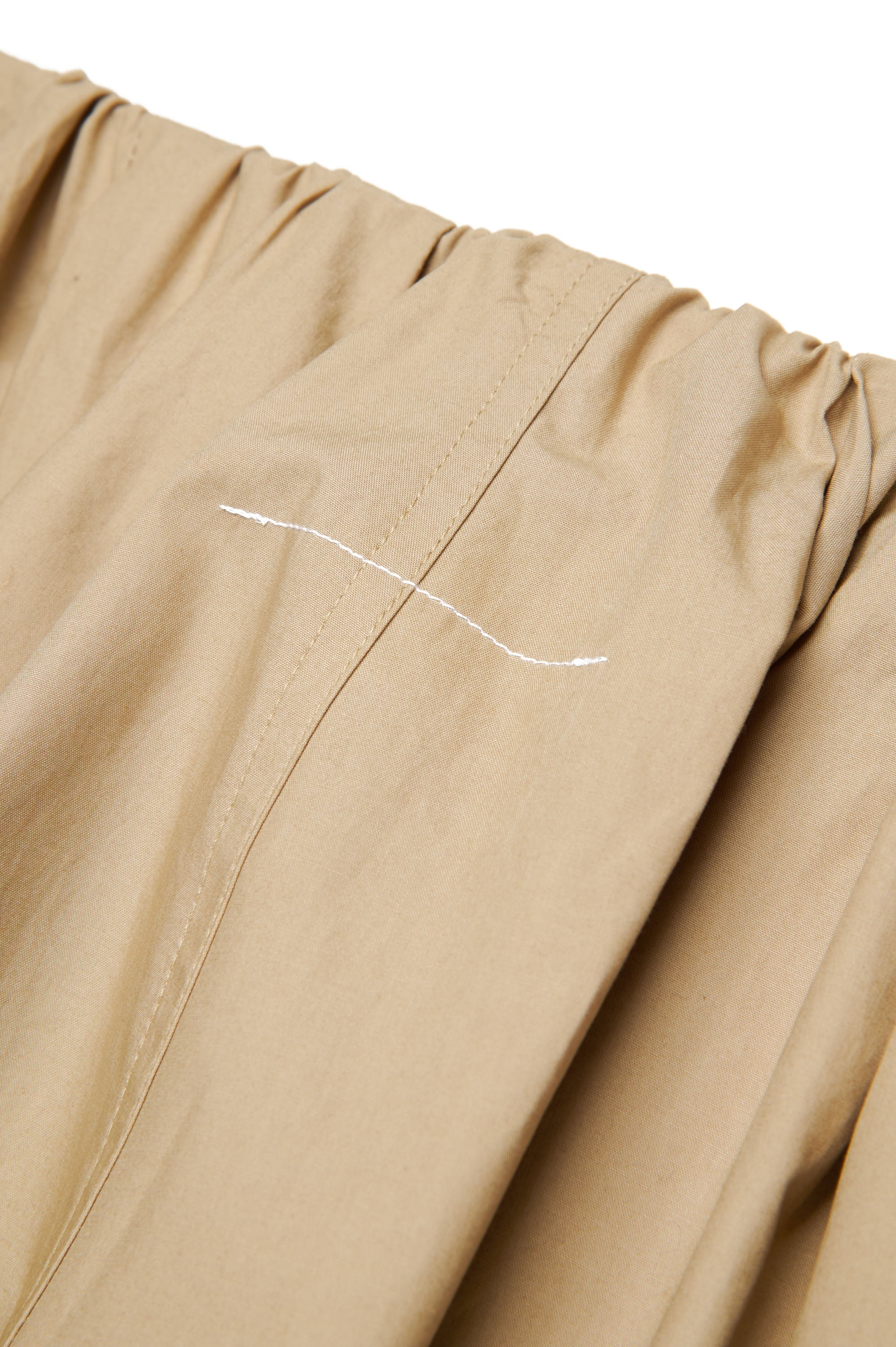 Flared trousers with ruching - Dusty Taupe