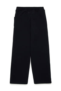 Track trousers with elasticated waistband - Black