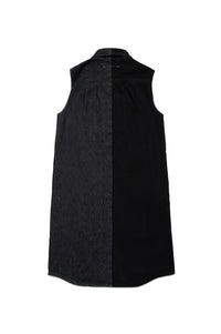 Sleeveless dress - Black Denim