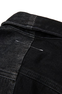 Sleeveless dress - Black Denim
