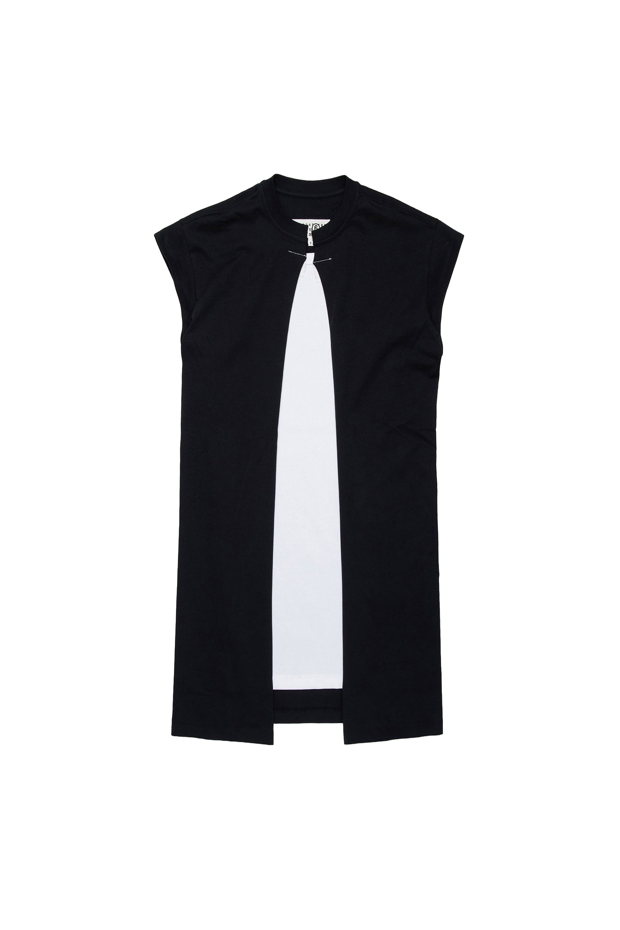 Sleeveless dress - Black & White