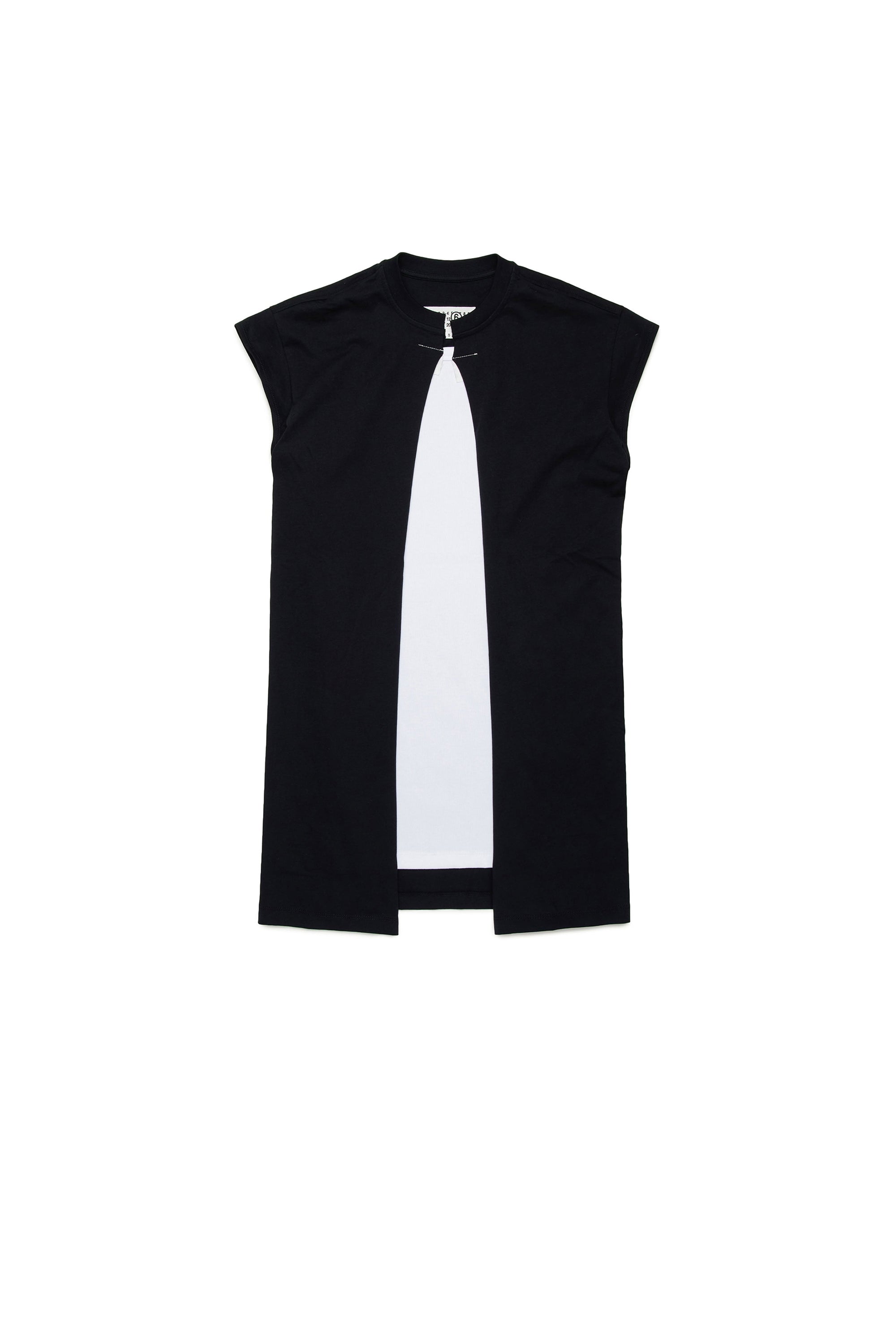 Sleeveless dress - Black & White