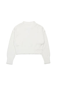 Knitted print jumper - Off White