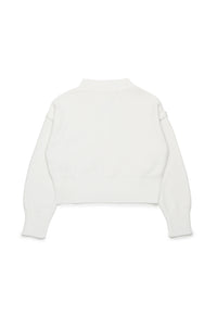 Knitted print jumper - Off White