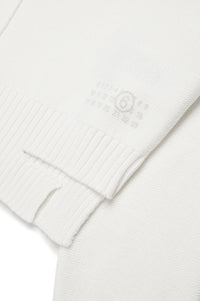 Knitted print jumper - Off White