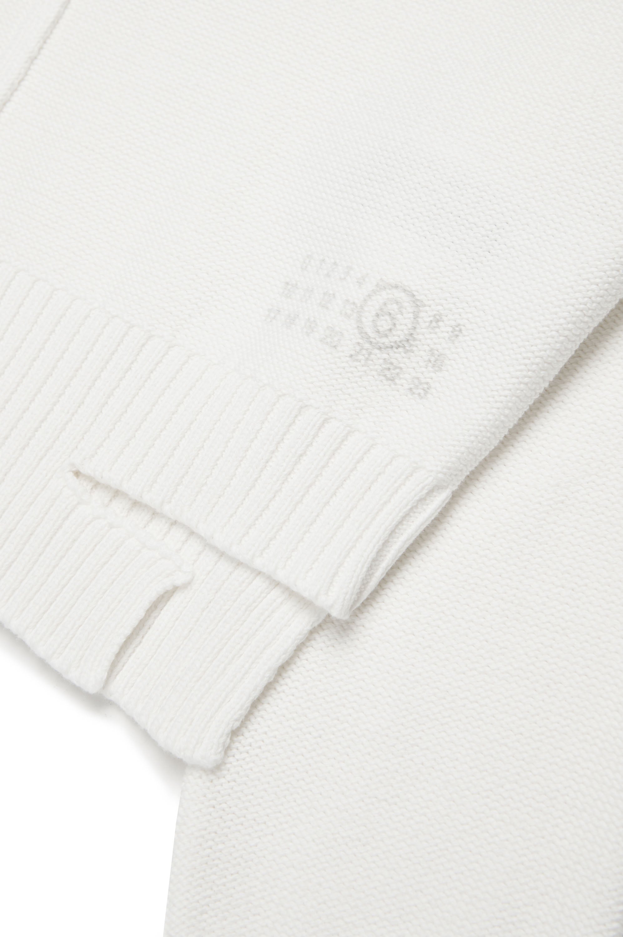 Knitted print jumper - Off White