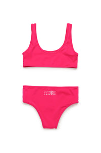 Thin straps bikini set - Super Pink