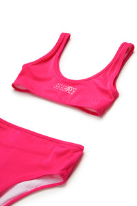 Thin straps bikini set - Super Pink