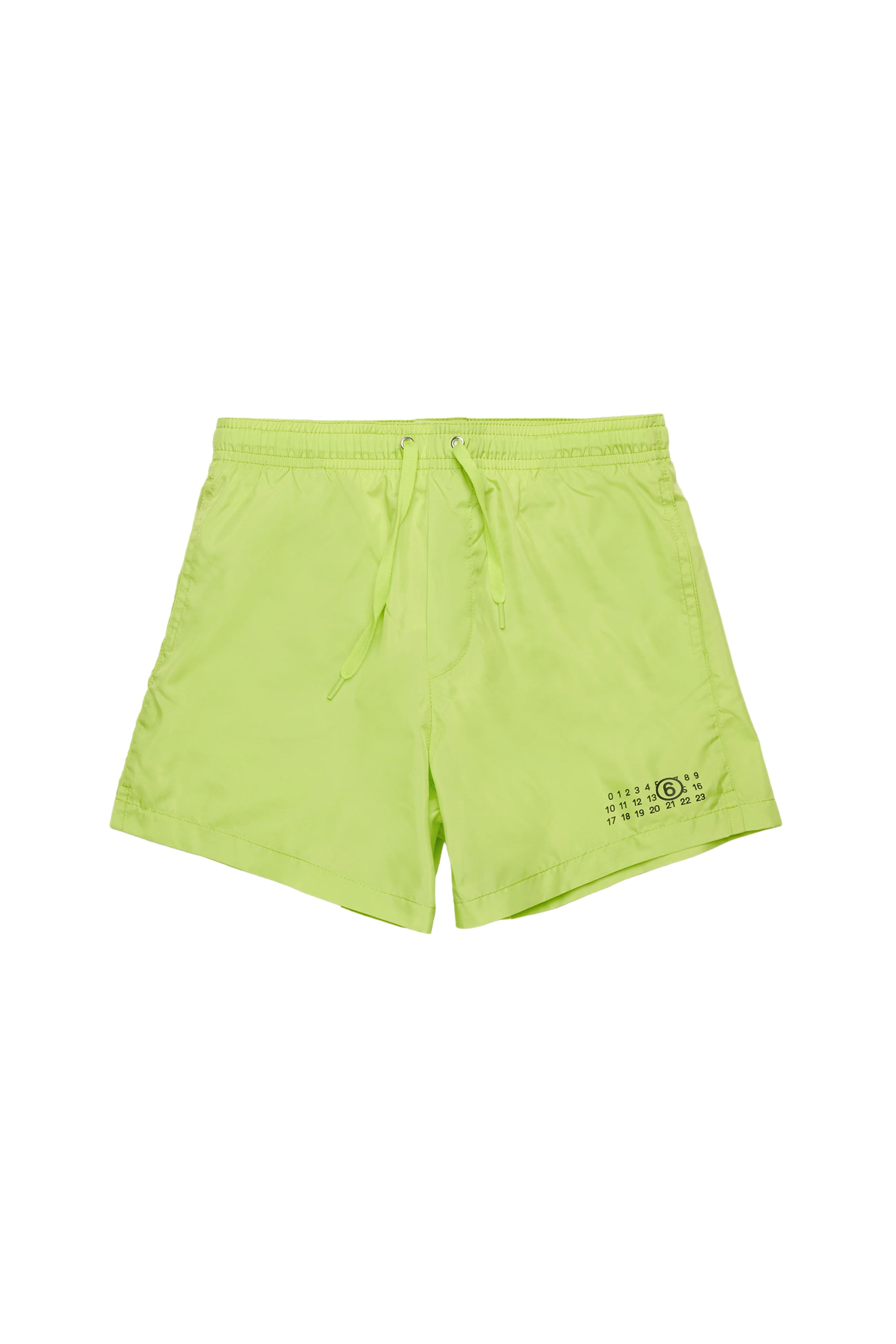 Drawstring swim shorts - Neon Green