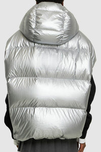 Doudoune sans manches à capuche - Silver