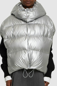 Doudoune sans manches à capuche - Silver