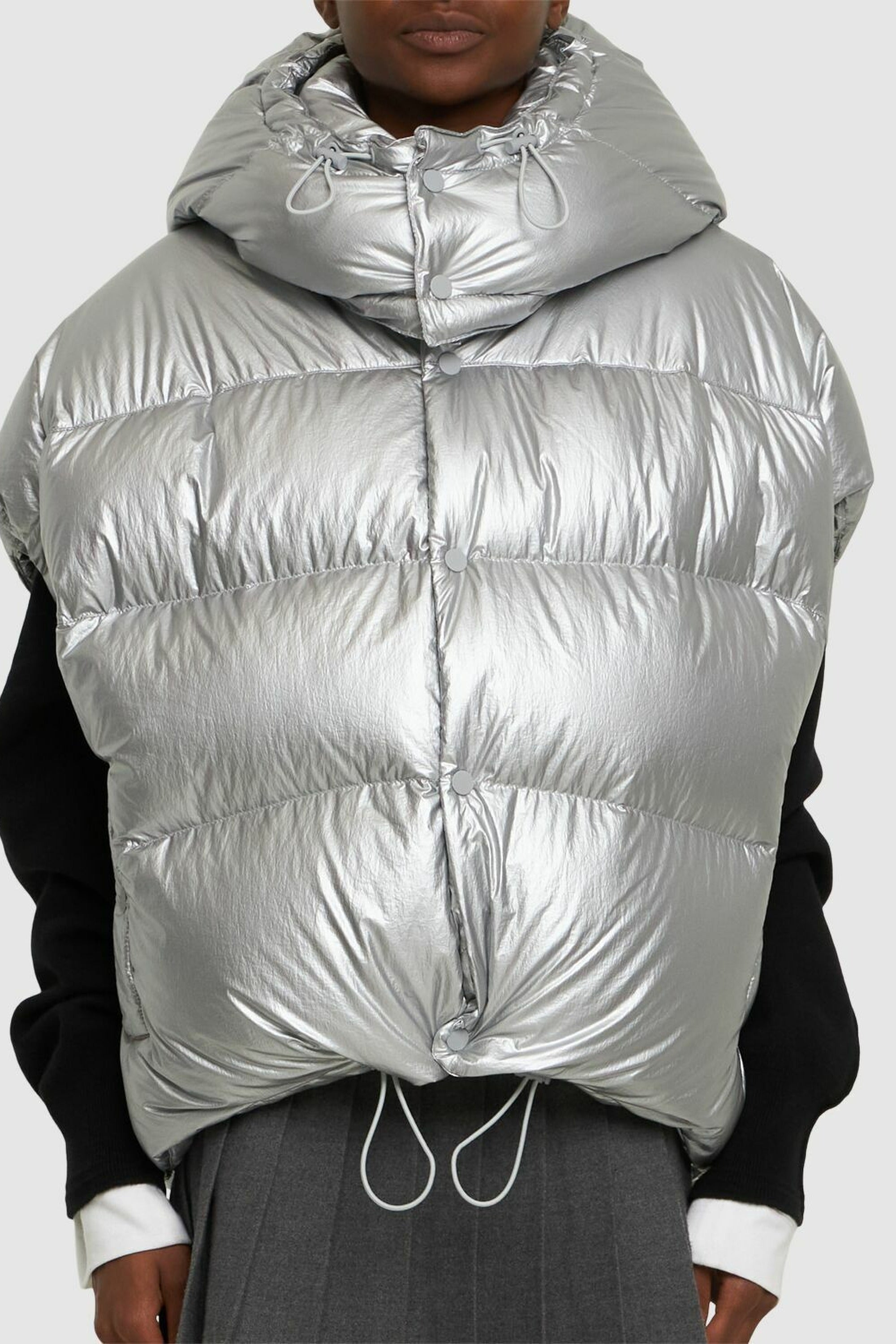 Doudoune sans manches à capuche - Silver