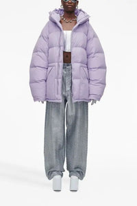 Doudoune matelassée à capuche - Iced Lavender