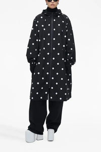 Veste coupe vent à pois - Black & White