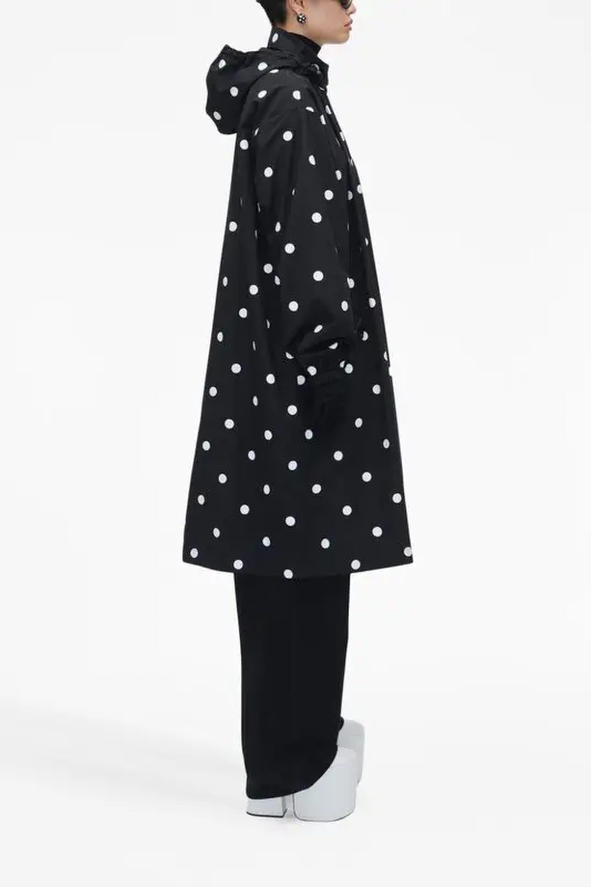 Veste coupe vent à pois - Black & White