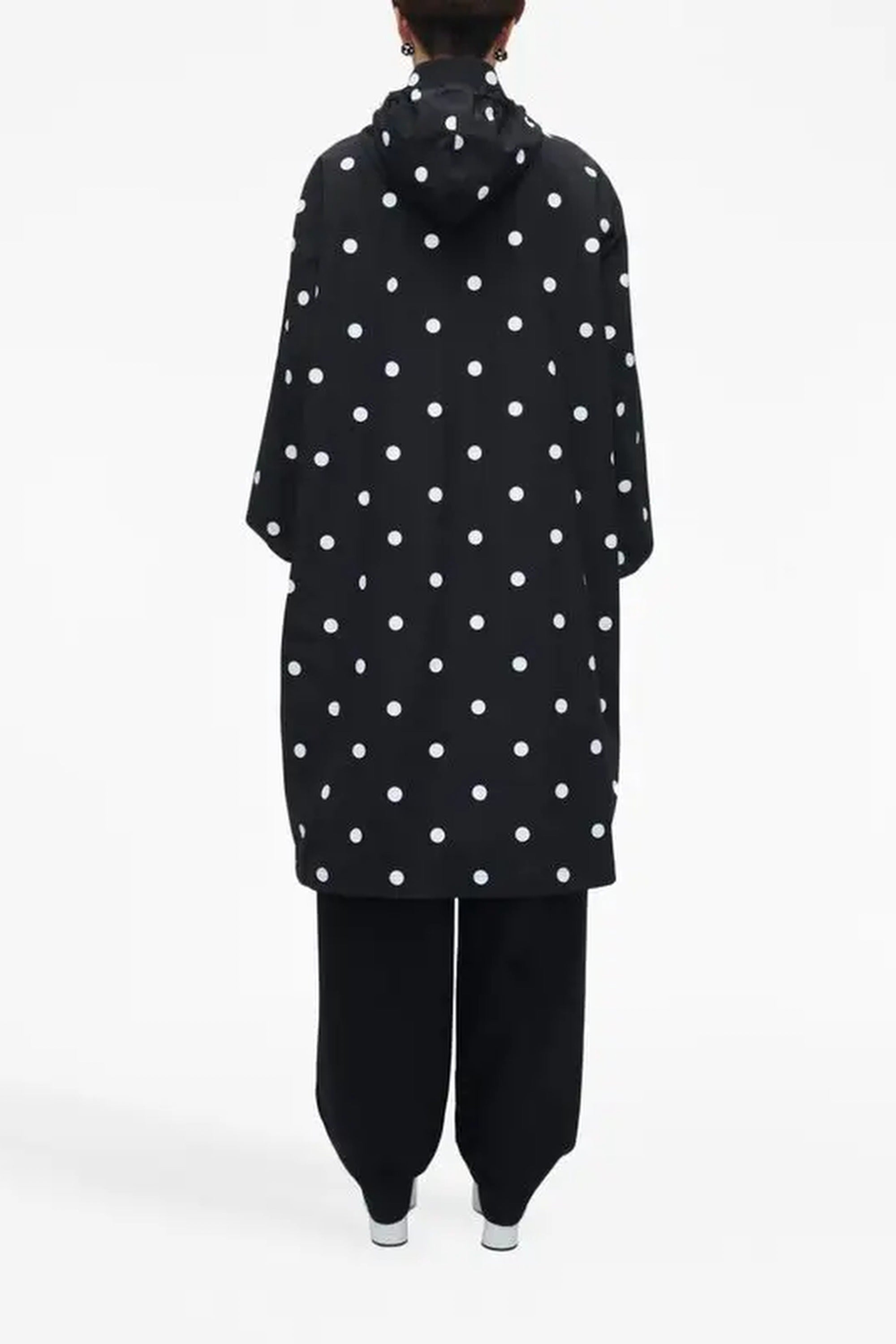 Veste coupe vent à pois - Black & White