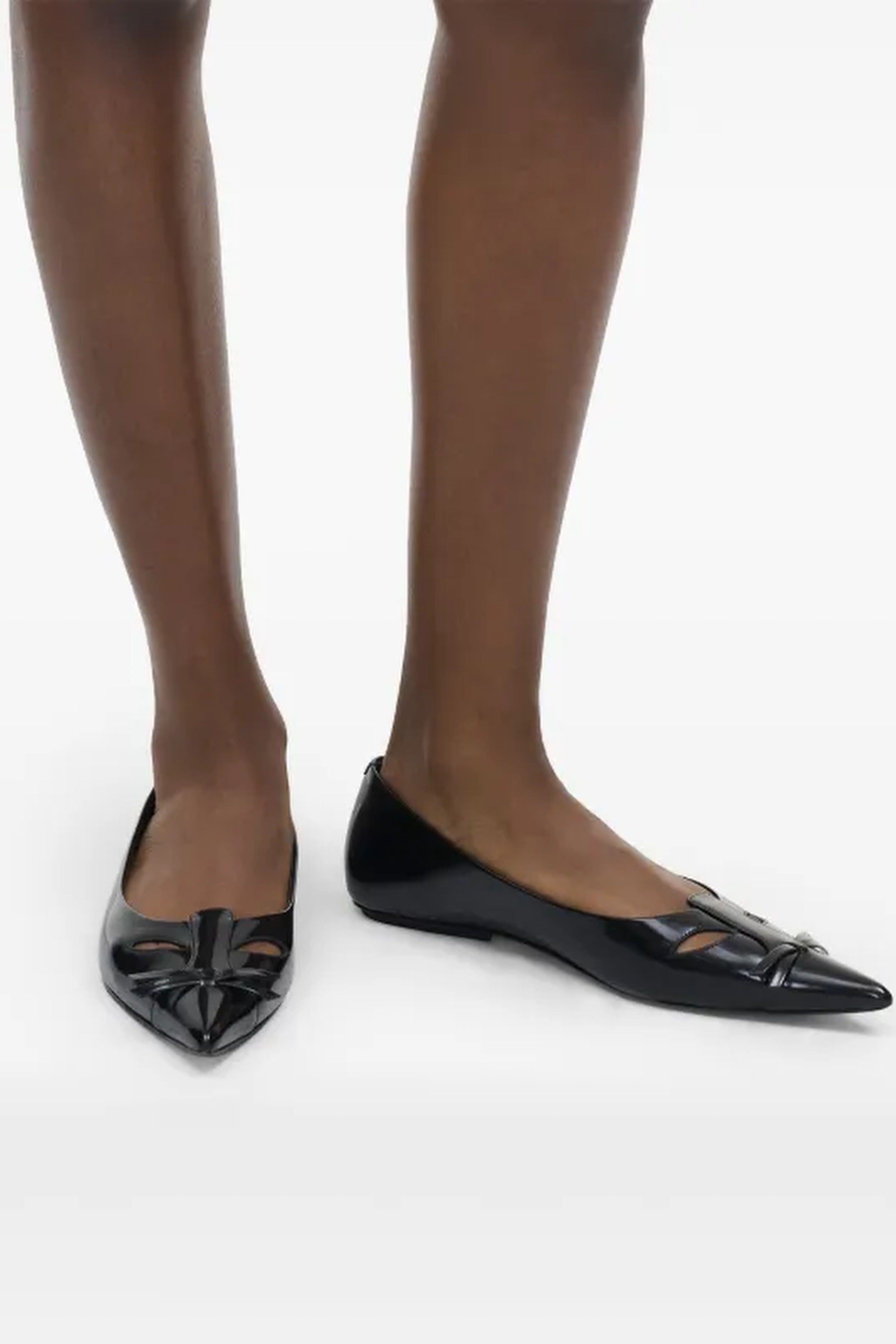 Ballerines pointues Kat en cuir - Big Eyes