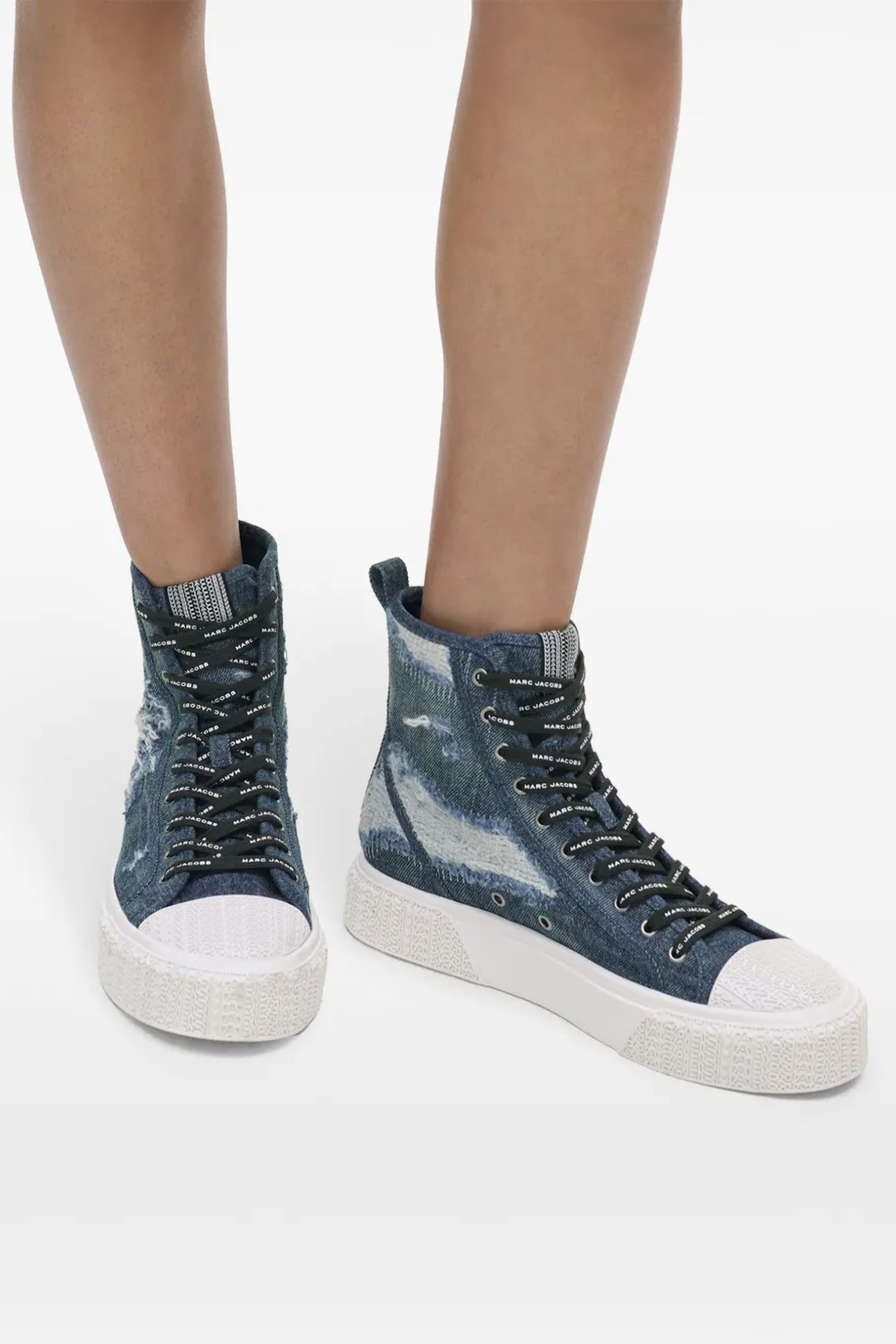 Baskets en denim Rip and Repair - Punk Indigo