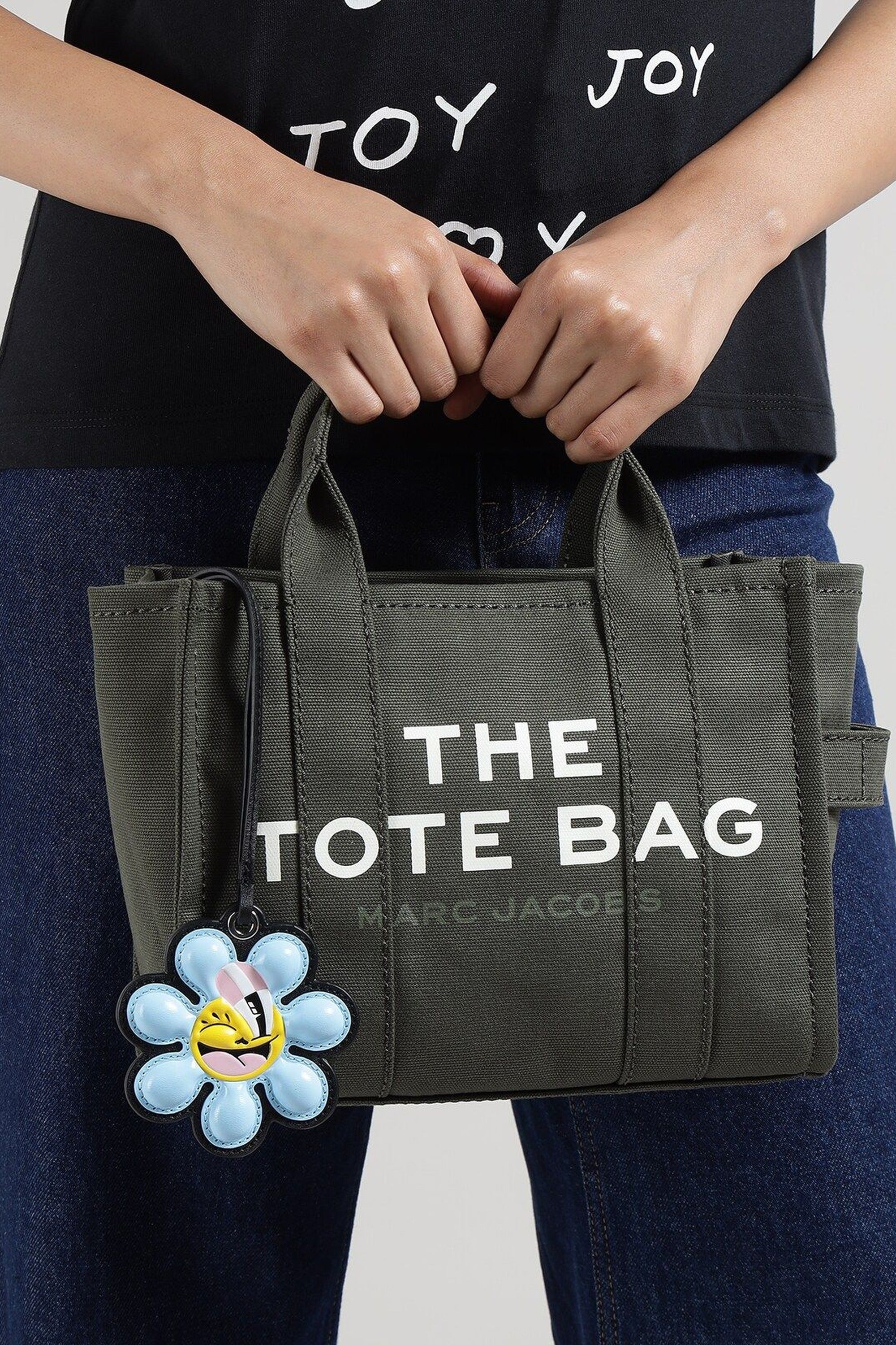 Charm Marguerite en cuir - Blue