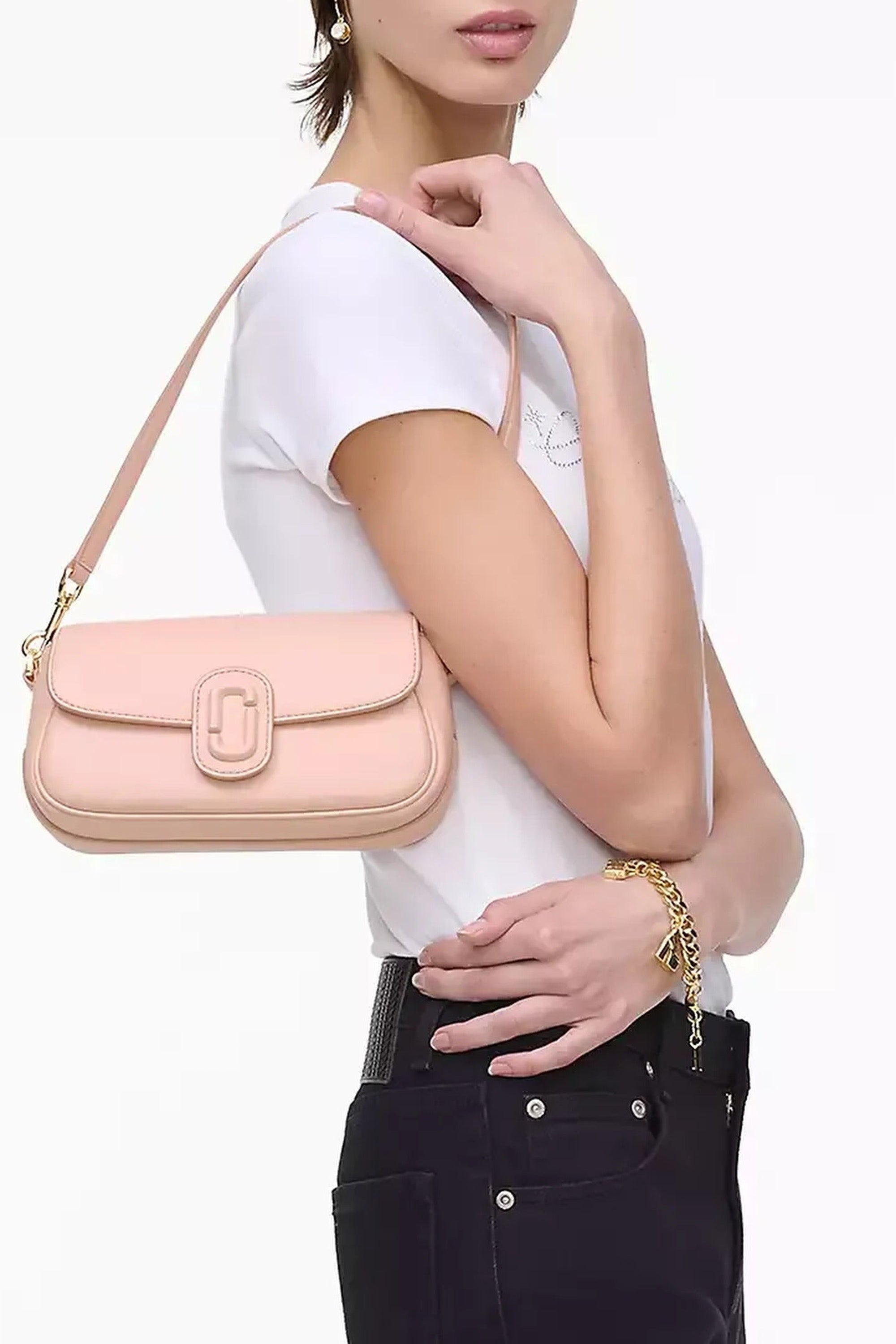 Sac The Clover en cuir - Rose