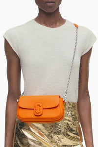 Sac The Clover en cuir - Tangerine
