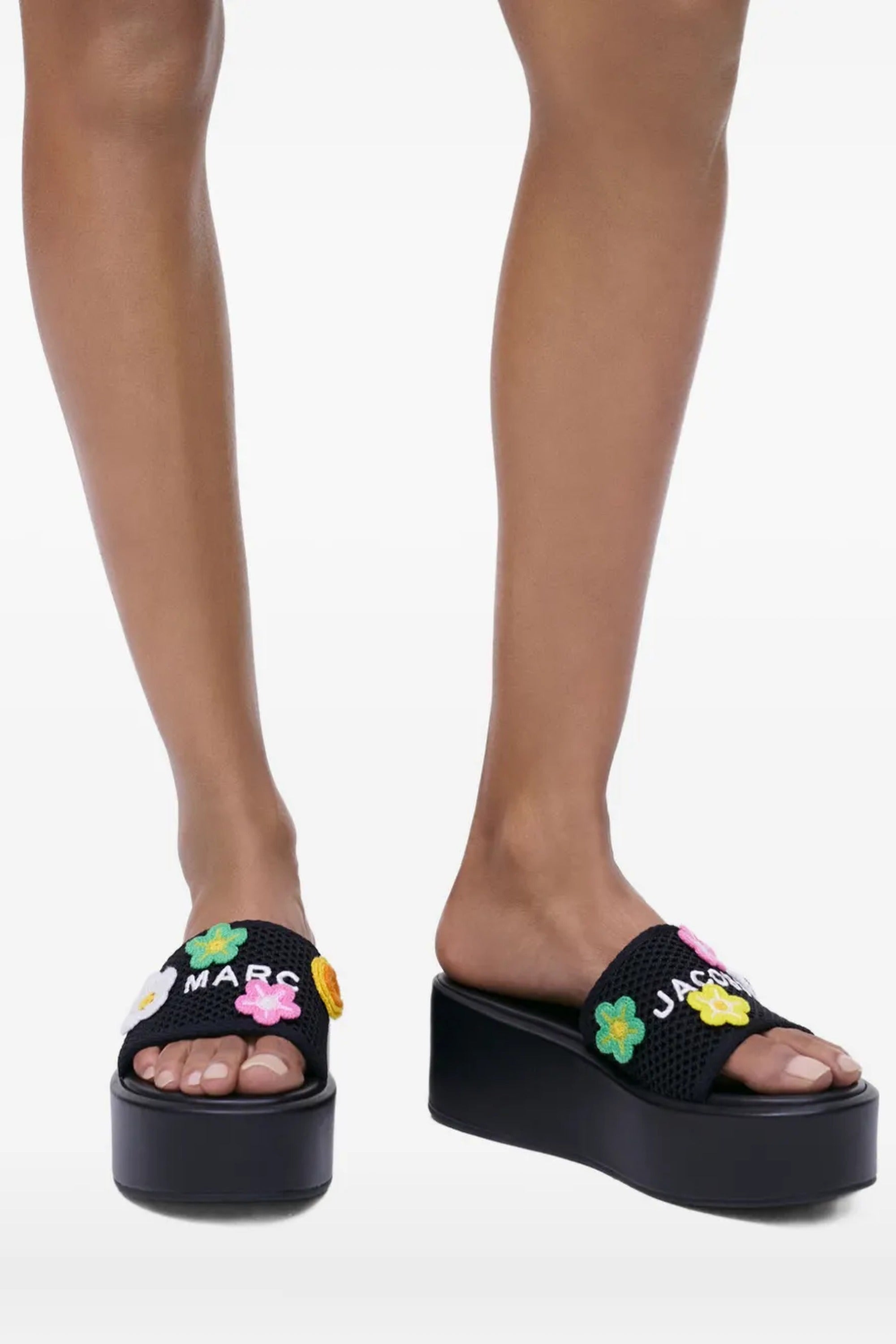 Sandales crochetées Daisy - Black Multicolor