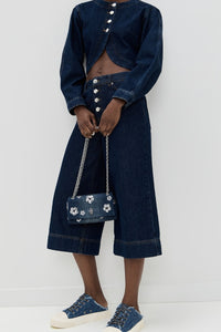 Baskets en denim à motifs - Medium Wash Indigo