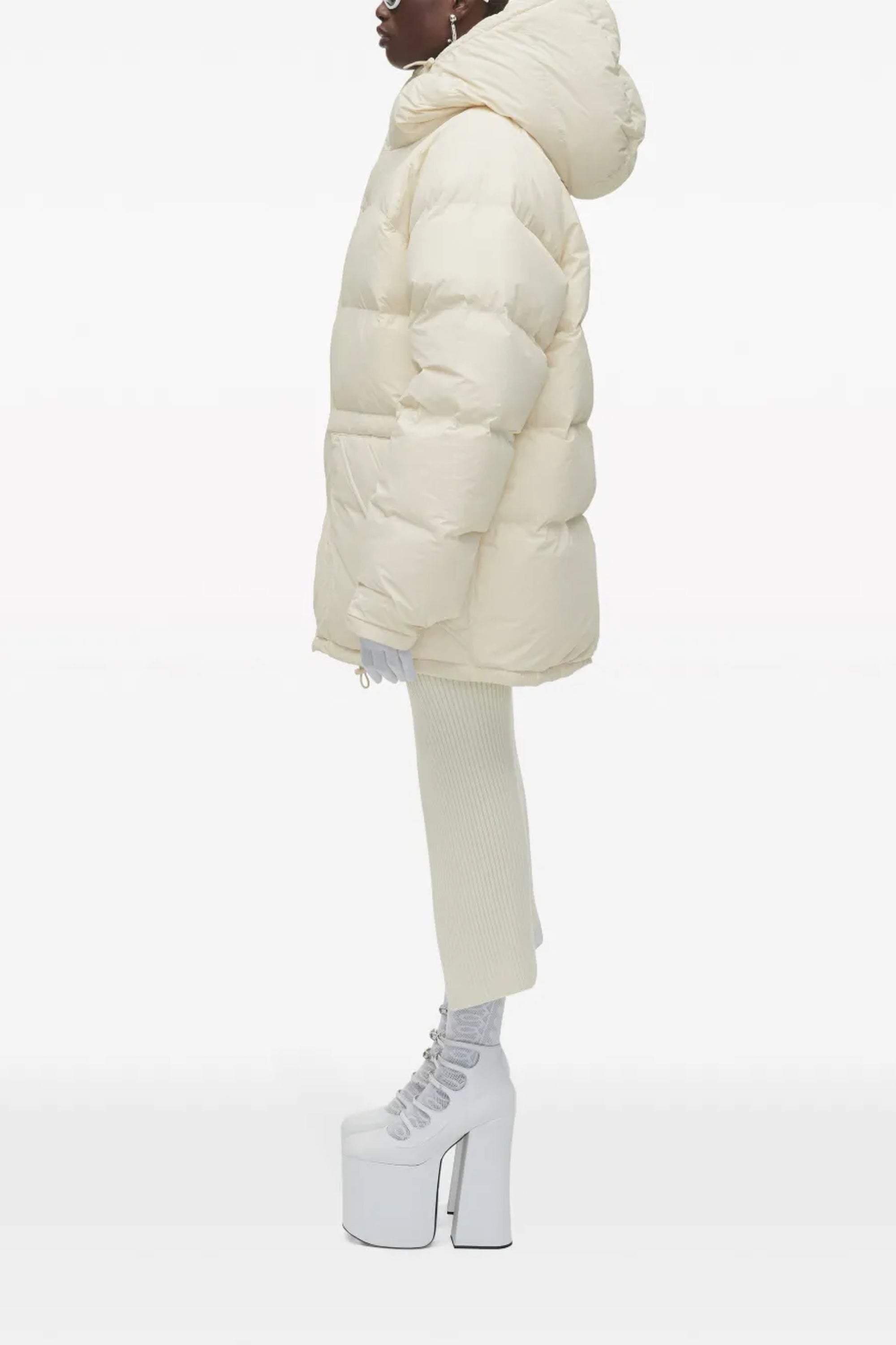 Jupe tube MJ Classic en laine - Ivory
