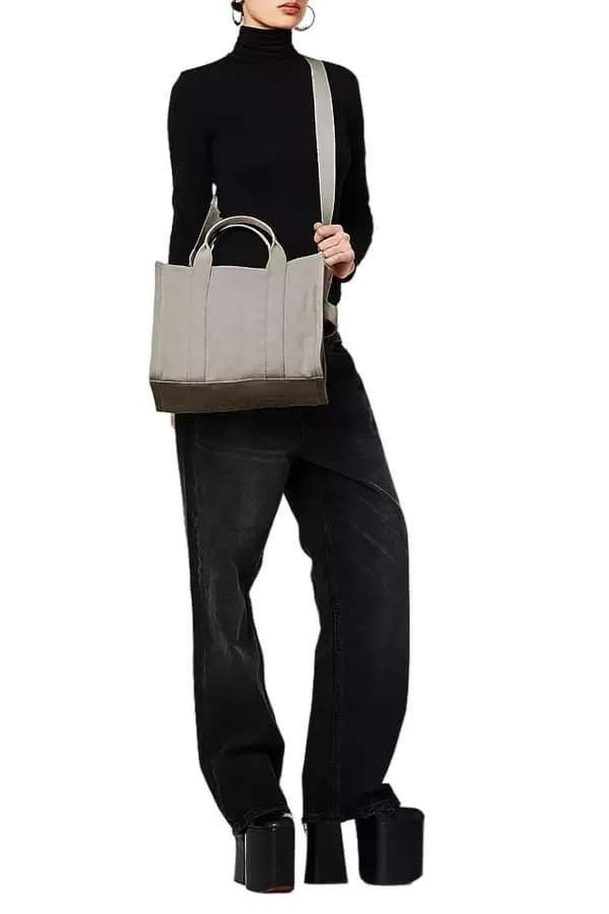Sac The Tote Bag en toile - Eggshell & Optic White