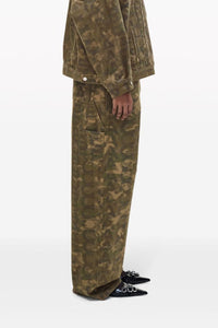 Veste boutonnée camouflage - Camo Multicolor