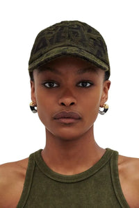 Casquette en jacquard Monogram - Kelp & Black
